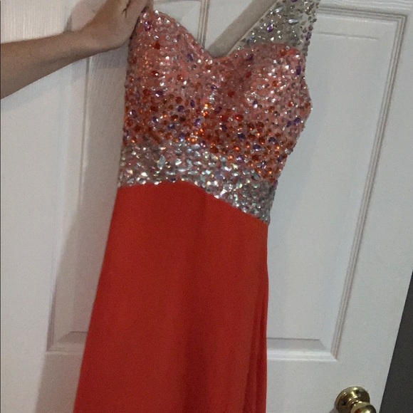 PROM DRESS | Formal gown, burnt orange - Picture 5 of 7